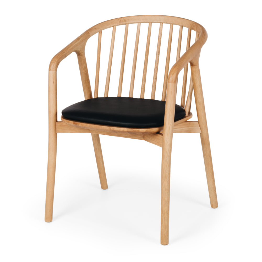 NORD Solid Oak & PU Dining Chair