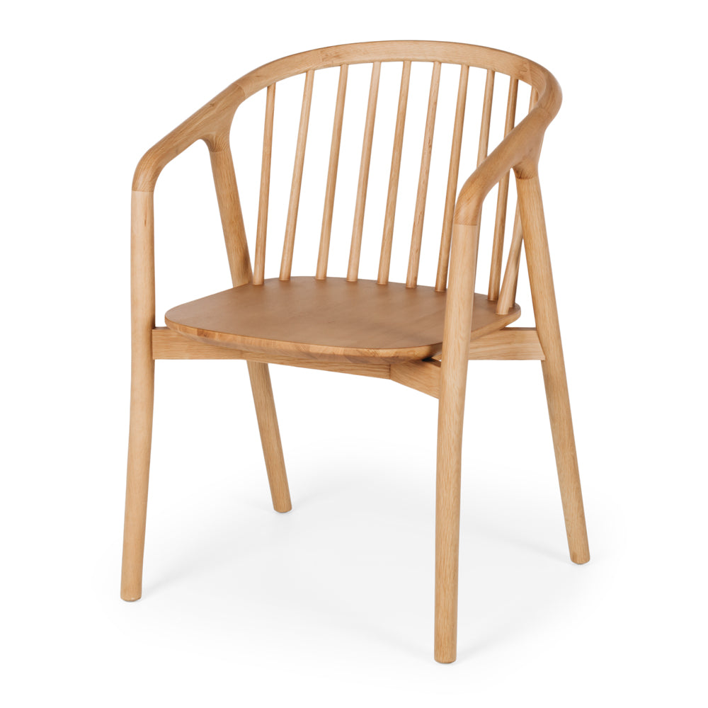 NORD Solid Oak & PU Dining Chair