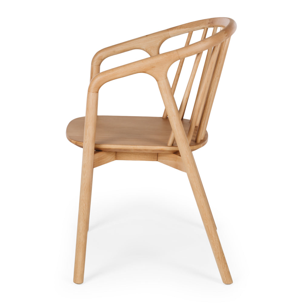 NORD Solid Oak & PU Dining Chair
