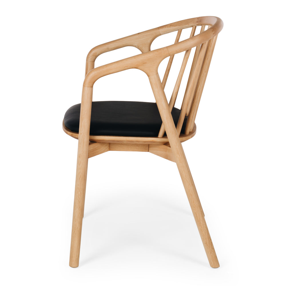 NORD Solid Oak & PU Dining Chair