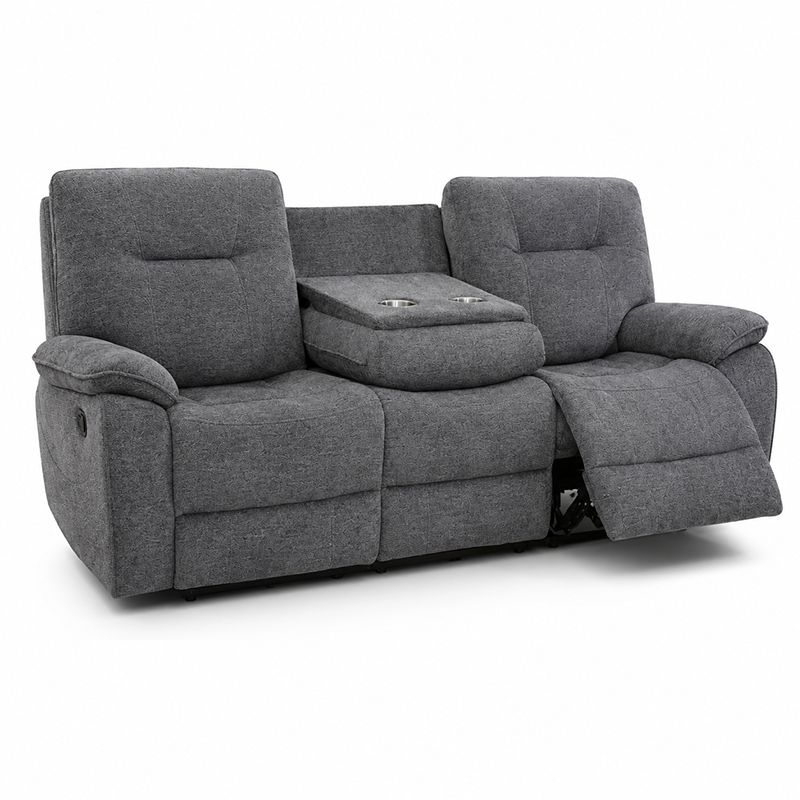 New Castle Chenille Fabric Recliner Sofa