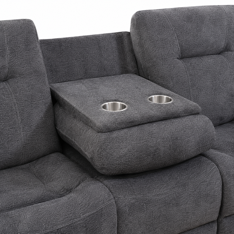 New Castle Chenille Fabric Recliner Sofa