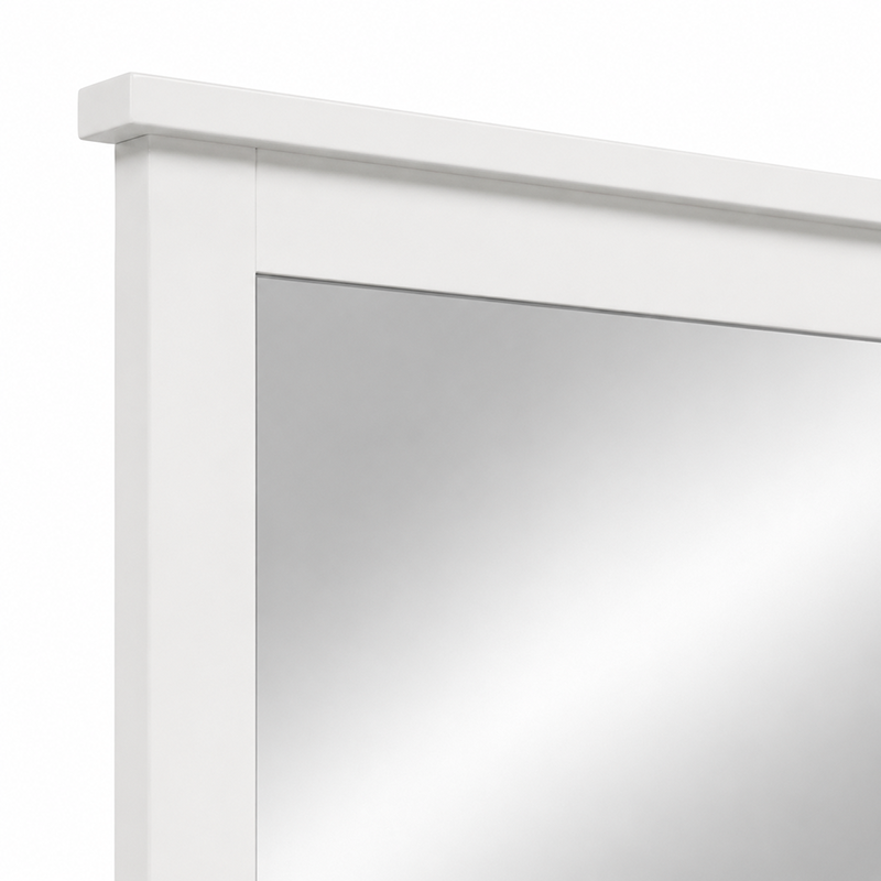 New Master 6 Drw Dresser & Mirror (White) 1290mm
