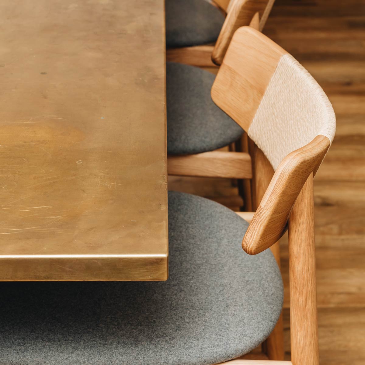 Niles Oak & PU Dining Chair