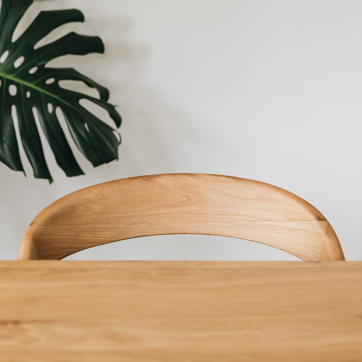 Nora Oak Dining Chair with Fabric/PU Seat
