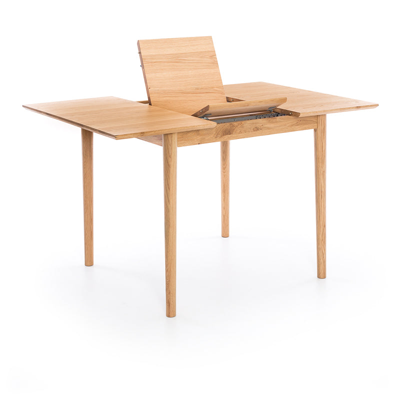 Nordik Solid Oak Small Extension Dining Table 90–130cm
