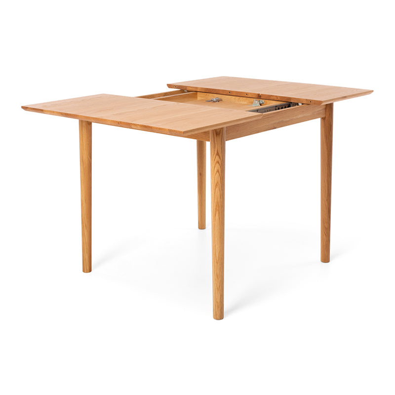 Nordik Solid Oak Small Extension Dining Table 90–130cm