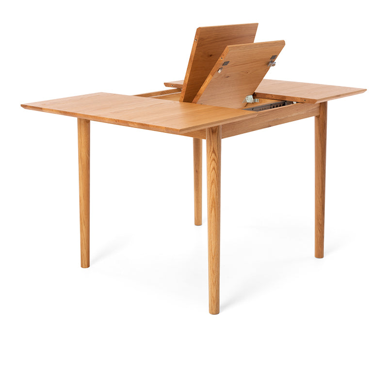 Nordik Solid Oak Small Extension Dining Table 90–130cm