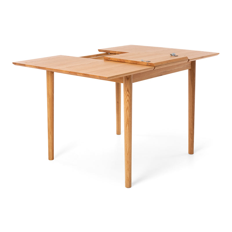 Nordik Solid Oak Small Extension Dining Table 90–130cm