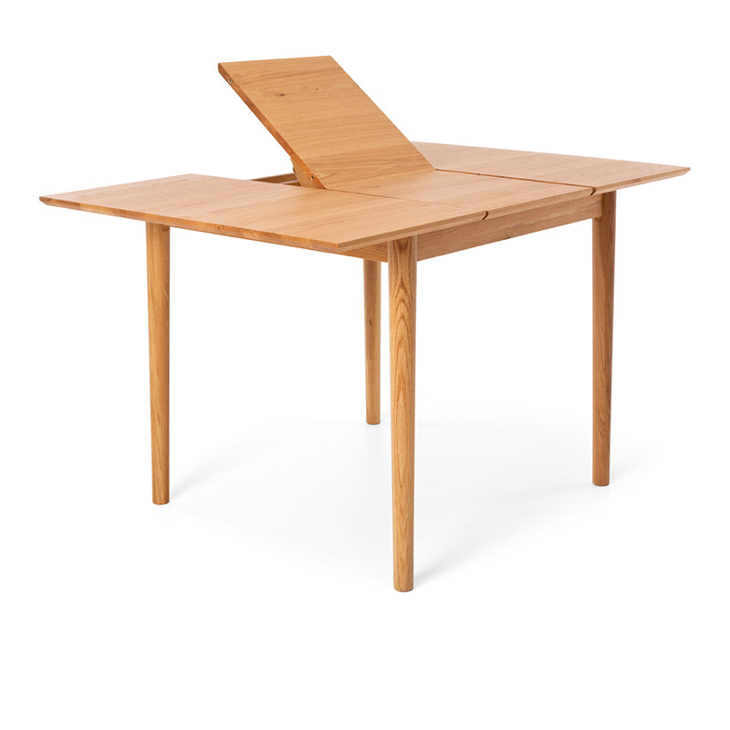 Nordik Solid Oak Small Extension Dining Table 90–130cm
