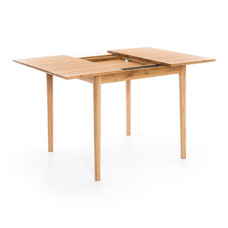 Nordik Solid Oak Small Extension Dining Table 90–130cm