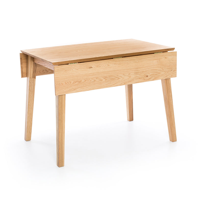 Nordik Solid Oak Square Drop-Leaf Dining Table 102cm