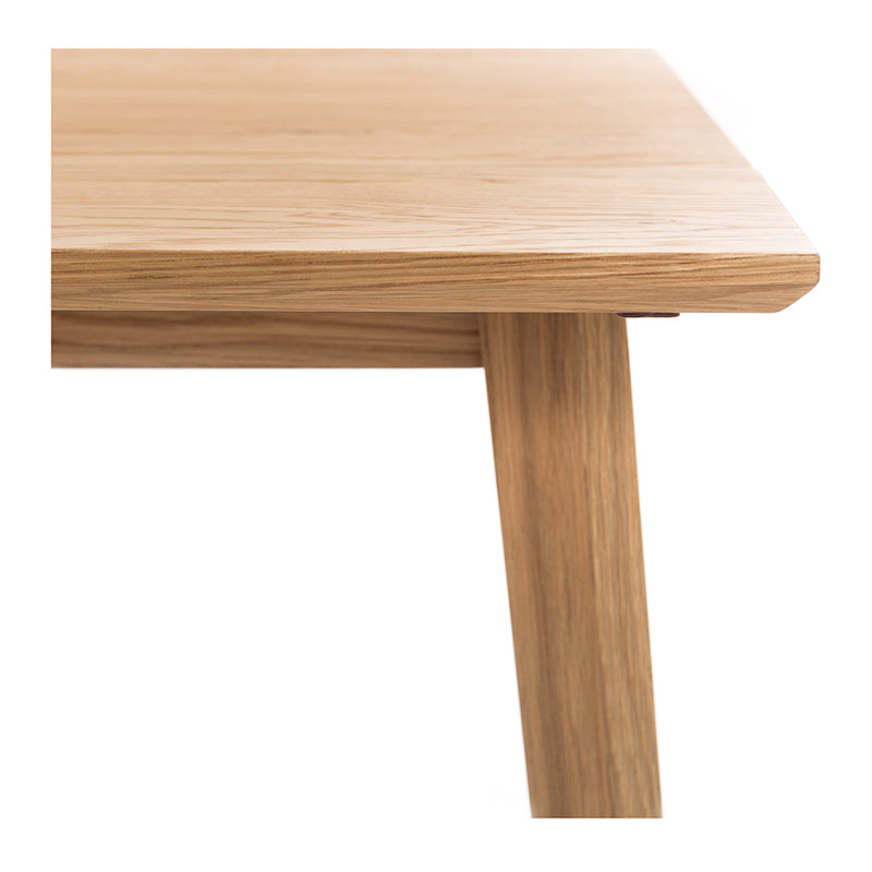 Nordik Solid Oak Square Drop-Leaf Dining Table 102cm