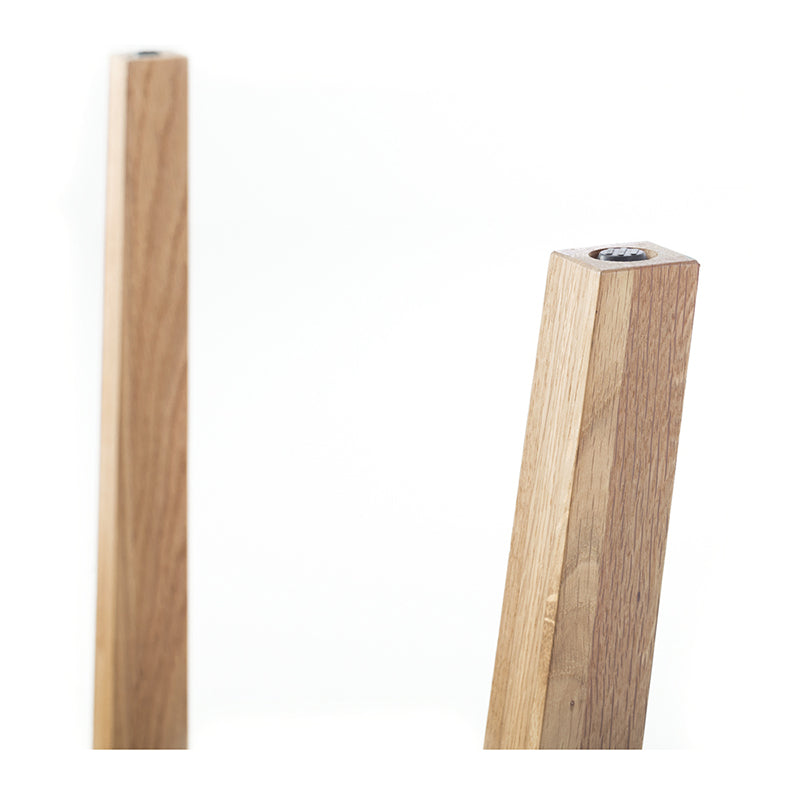 Nordik Solid Oak Square Drop-Leaf Dining Table 102cm