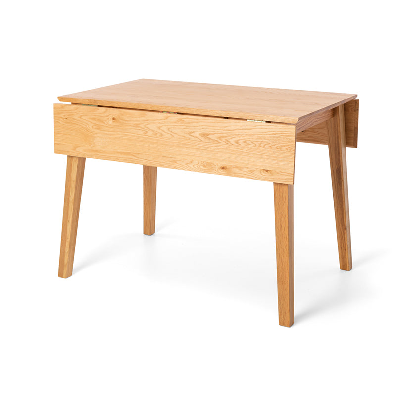 Nordik Solid Oak Square Drop-Leaf Dining Table 102cm