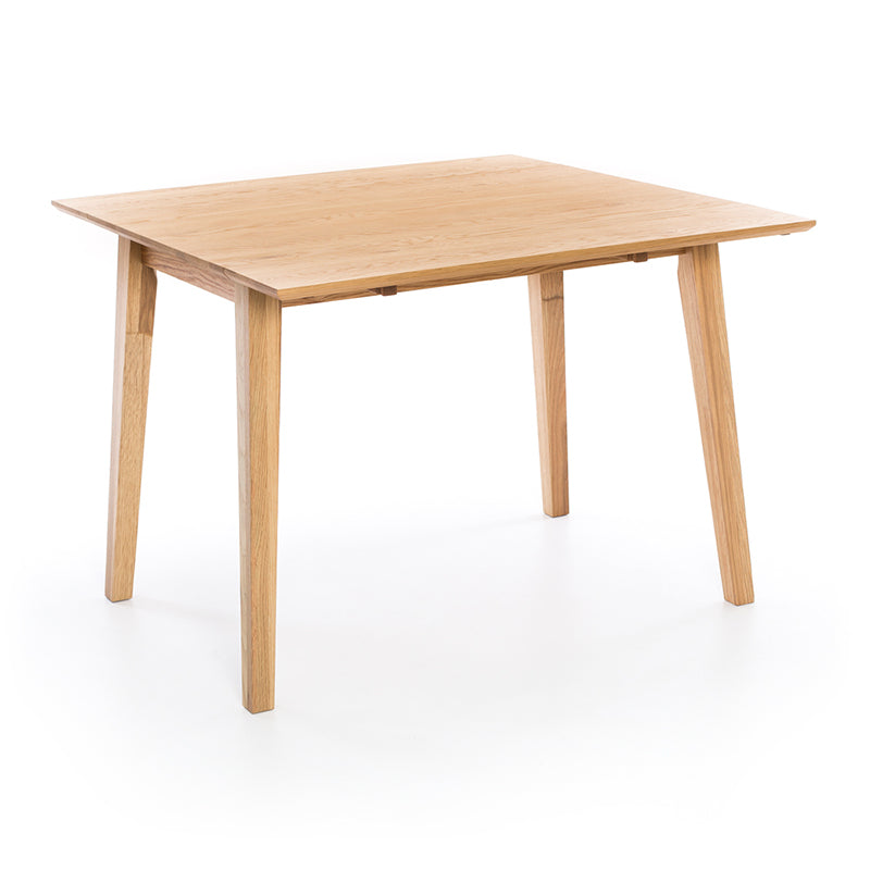 Nordik Solid Oak Square Drop-Leaf Dining Table 102cm