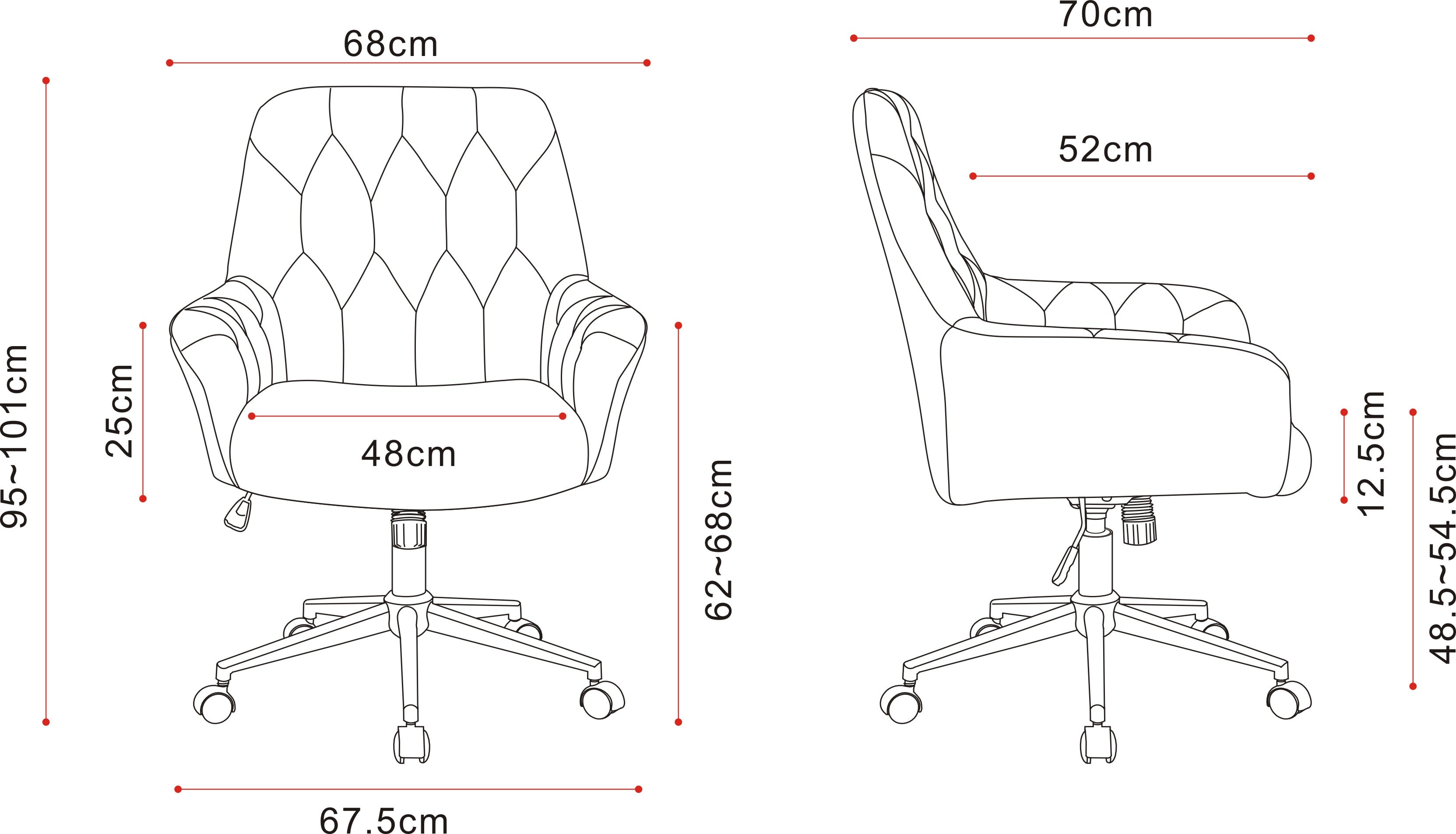 Albany Office Chair / Velvet