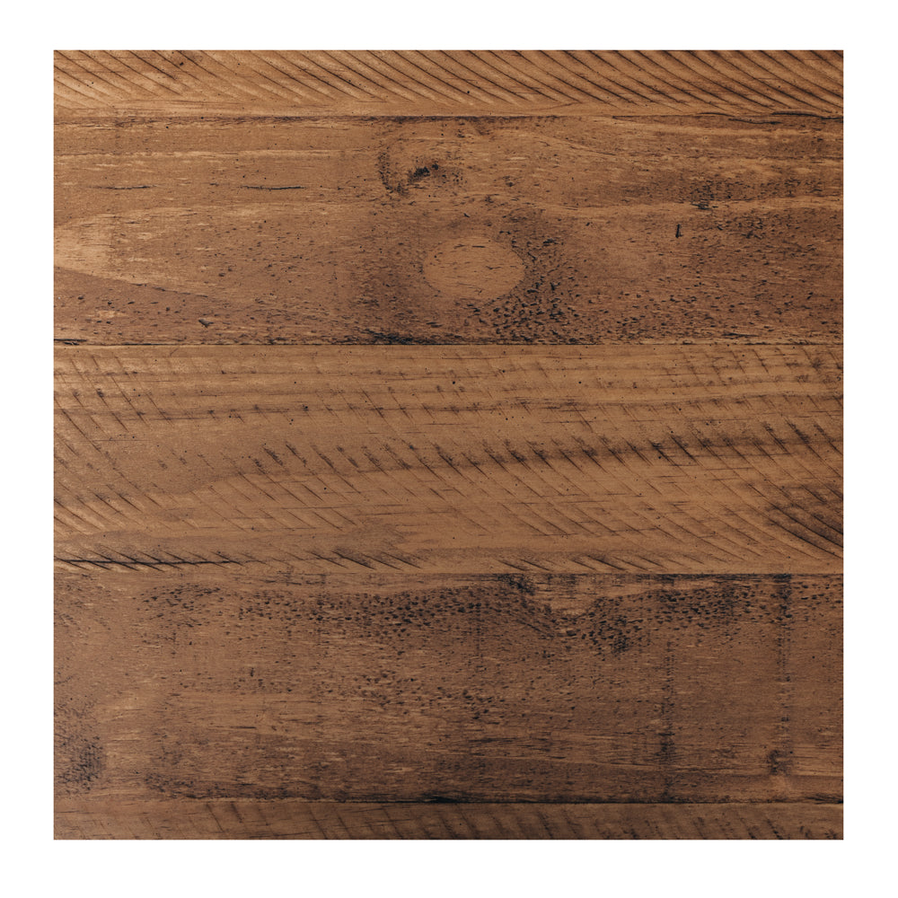Oberon Dining Table Solid Wood Solid Pine Rustic Walnut Colour 160/180/210cm