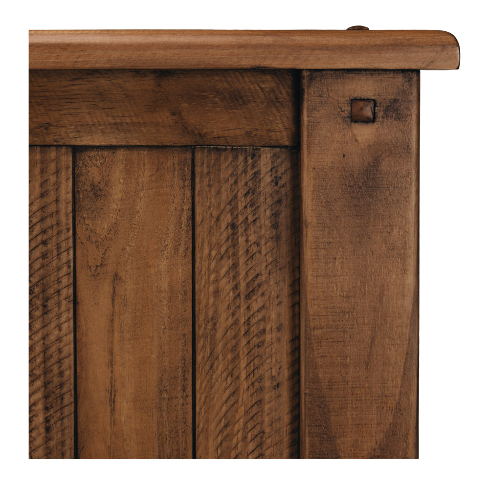 Oberon King Queen Headboard Only Solid Wood Solid Pine Rustic Walnut Colour 171cm