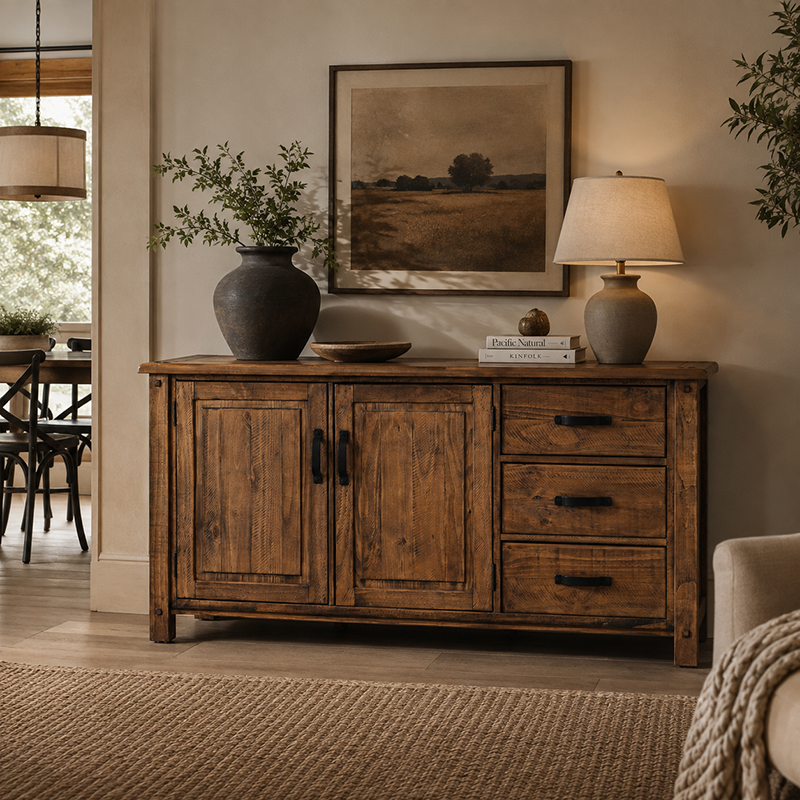 Oberon Sideboard Buffet Table Solid Wood 160*45*80