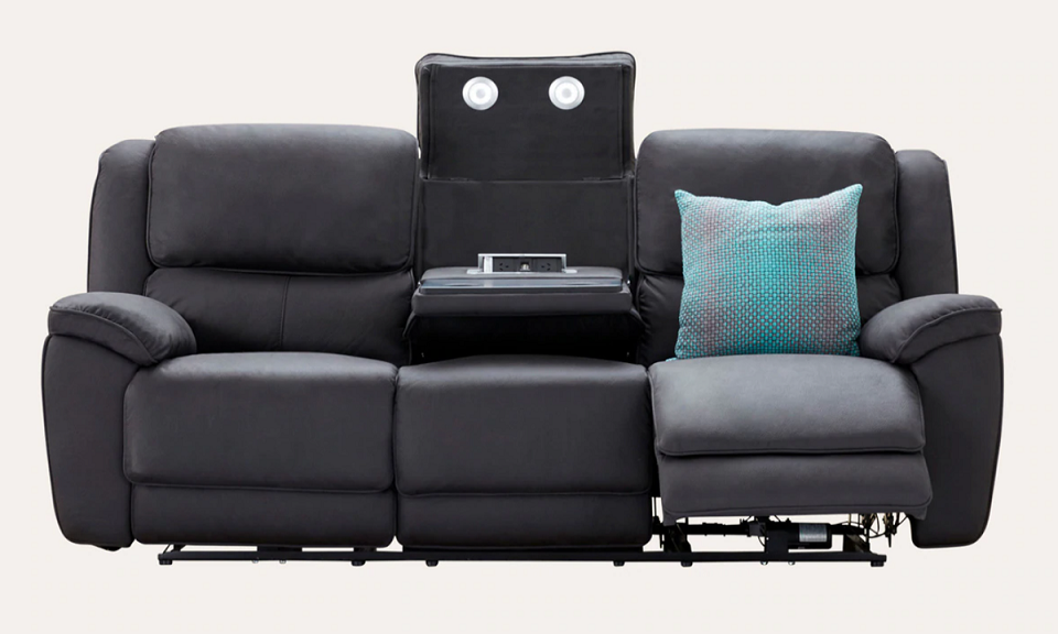 Owen Fabric 3 Seat Electric Recliner