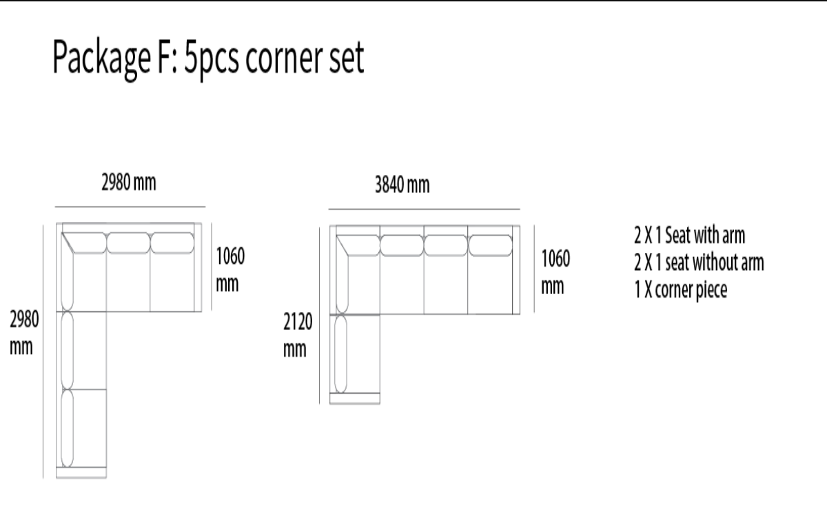 Ocean modular Lounge-Aurora Stone (Beige)