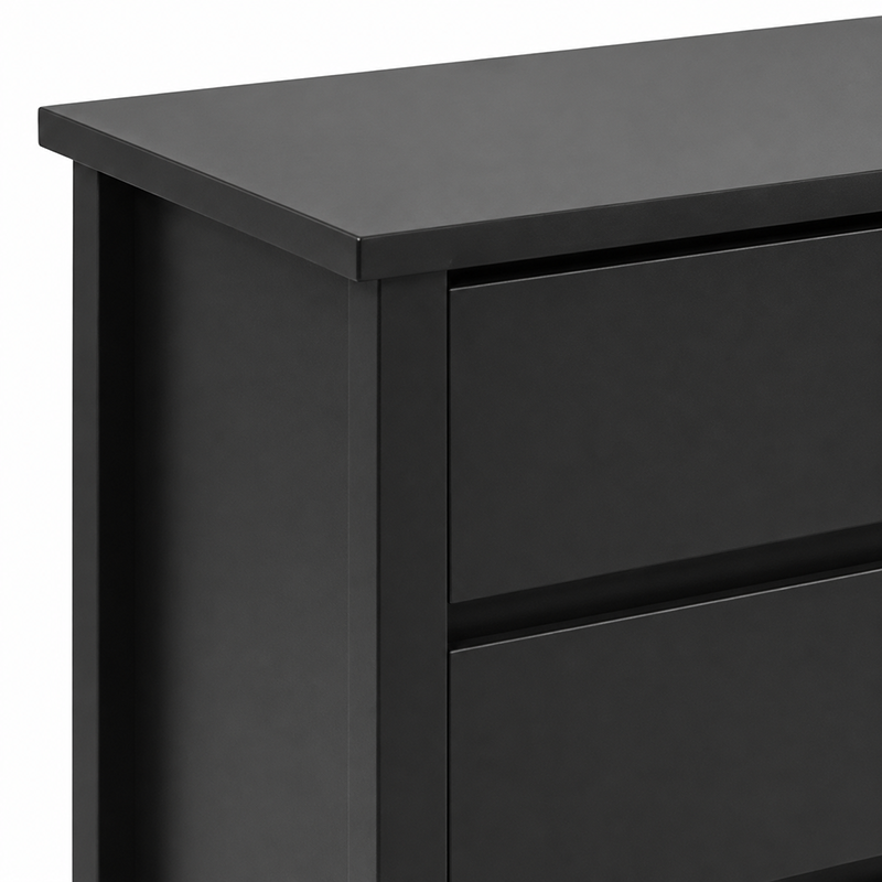 Paiden 5 Drawer Tallboy (Black)