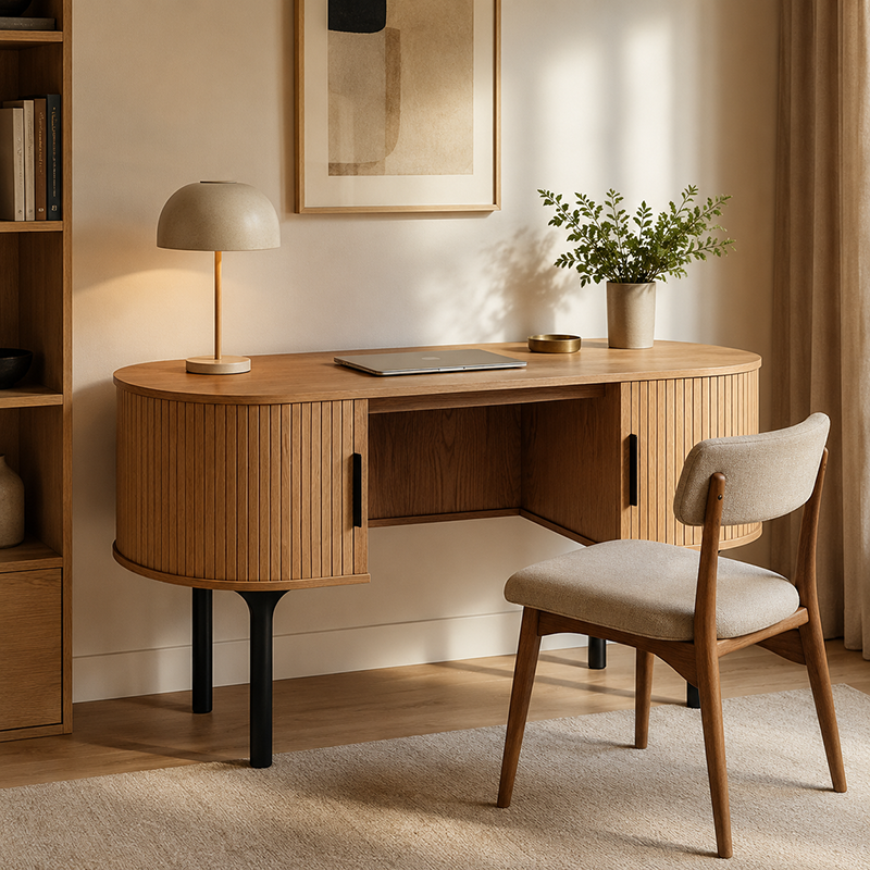 Palliser Solid Oak Desk 1410mm