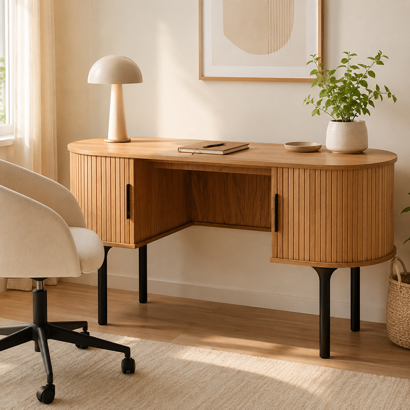 Palliser Solid Oak Desk 1410mm
