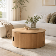 Palliser Round Coffee Table (Black Oak/Natural Oak/Walnut)