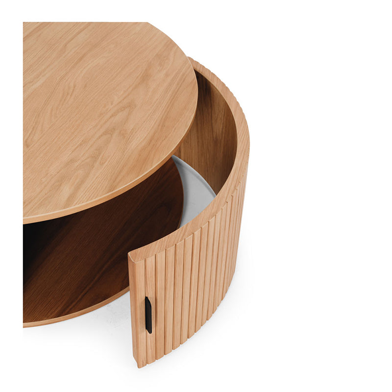 Palliser Round Coffee Table (Black Oak/Natural Oak/Walnut)
