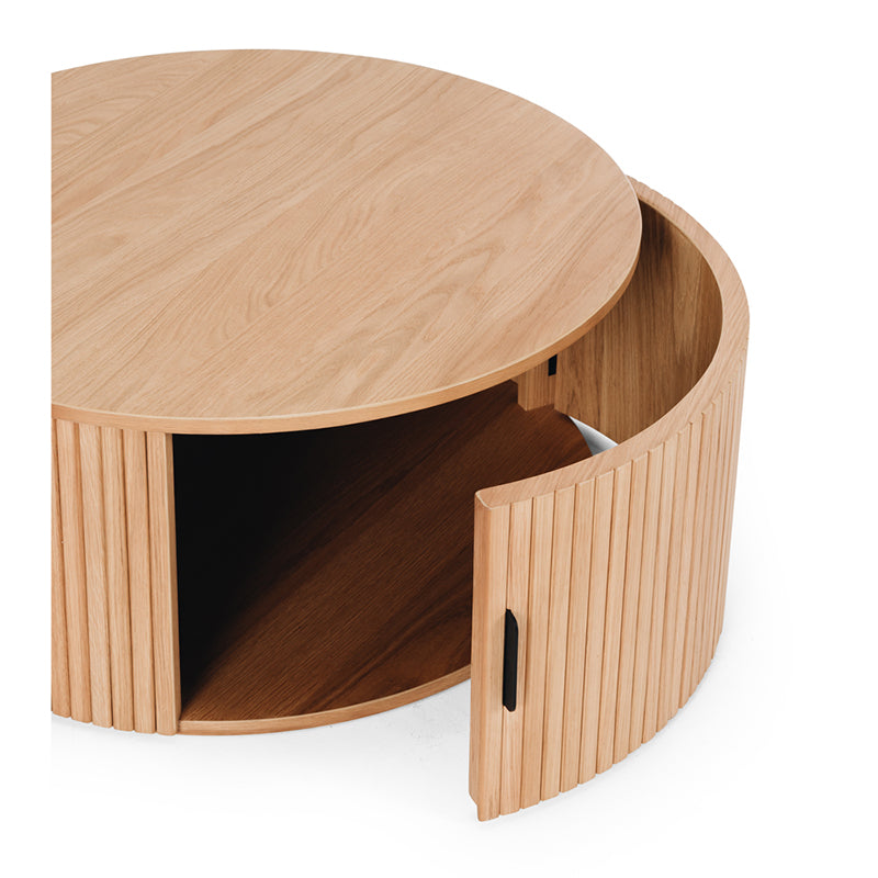 Palliser Round Coffee Table (Black Oak/Natural Oak/Walnut)