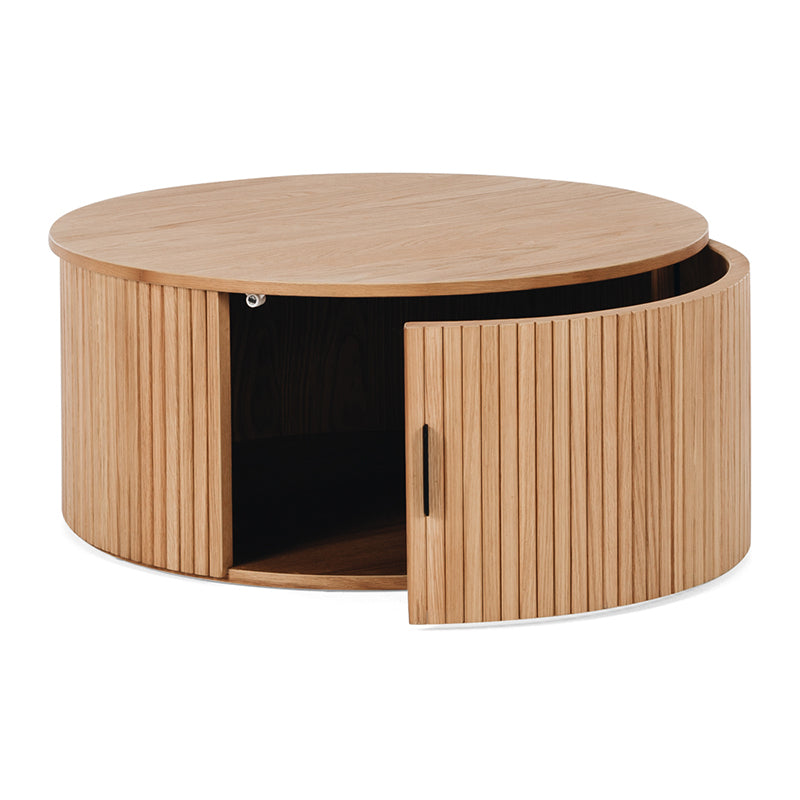 Palliser Round Coffee Table (Black Oak/Natural Oak/Walnut)