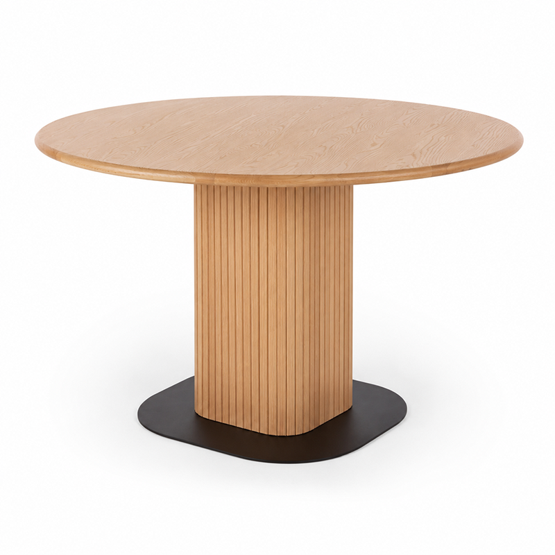 Palliser Round Dining Table Oak Wood 1230mm