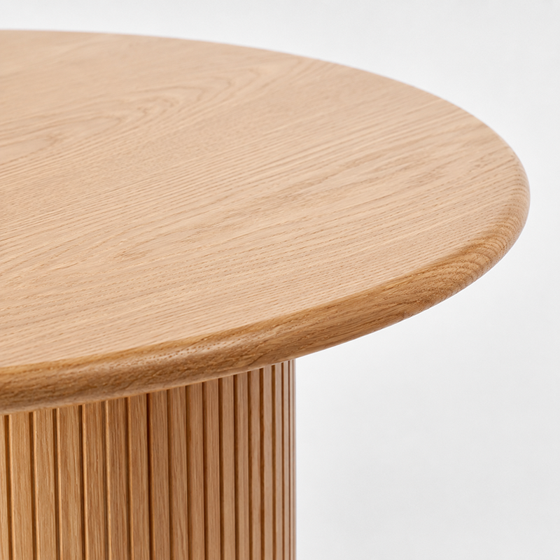 Palliser Round Dining Table Oak Wood W123cm