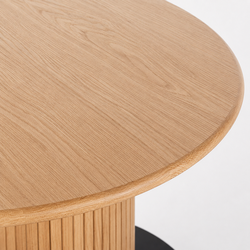 Palliser Round Dining Table Oak Wood W123cm