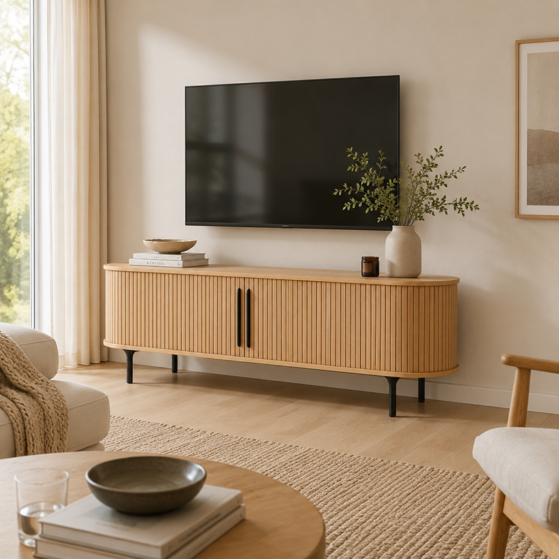 Palliser TV Unit (Black Oak/Natural Oak/Walnut)