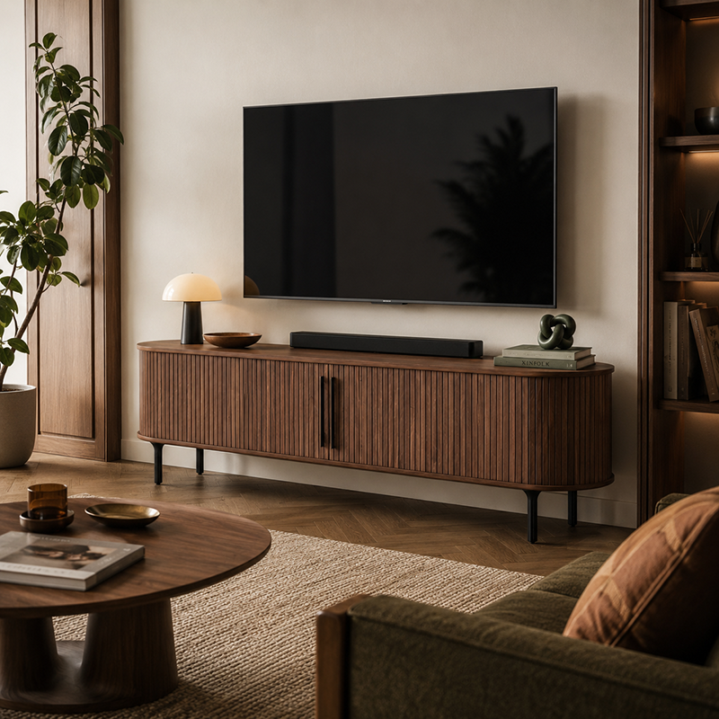 Palliser TV Unit (Black Oak/Natural Oak/Walnut)