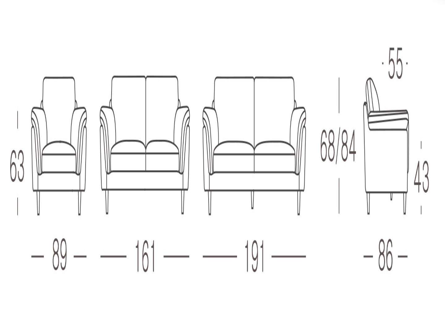 Panama Sofa 1/2/3 Seat