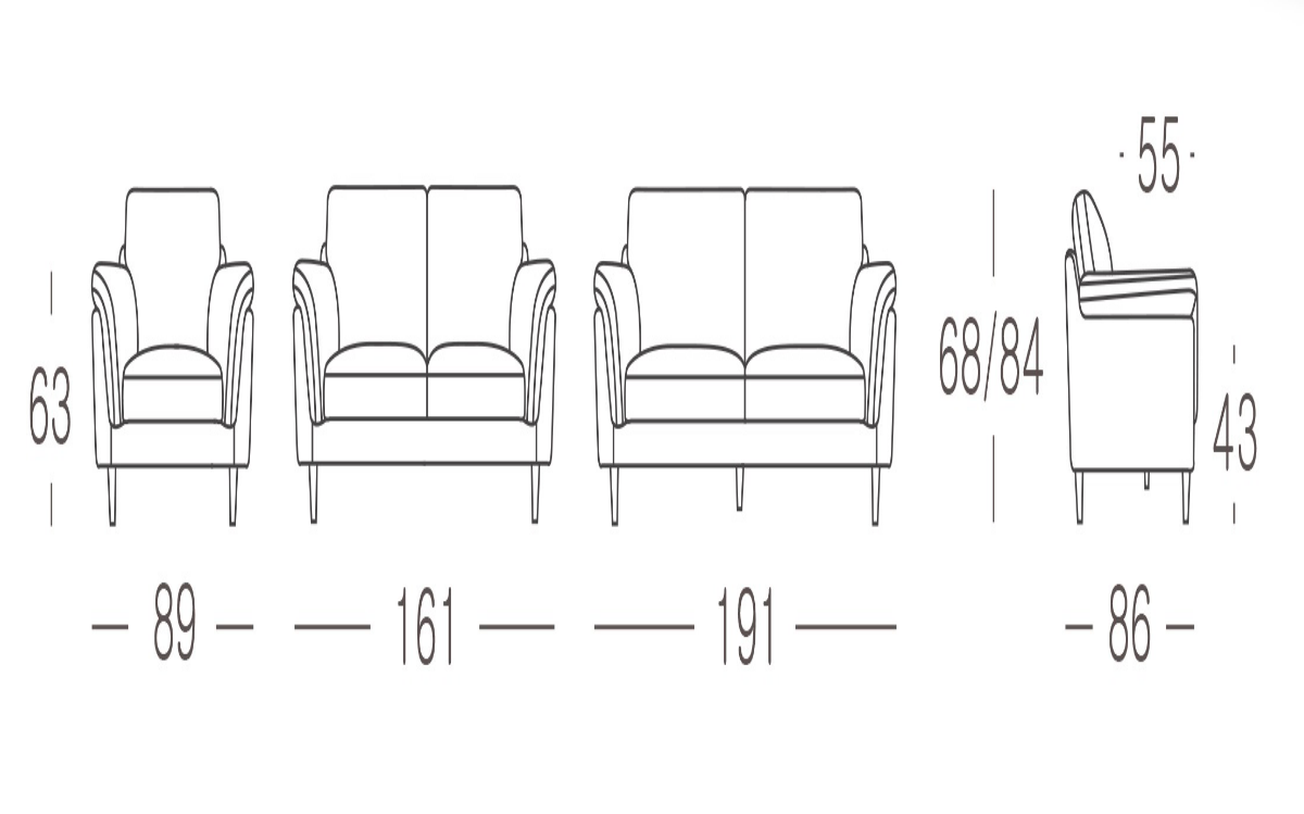Panama Fabric Sofa