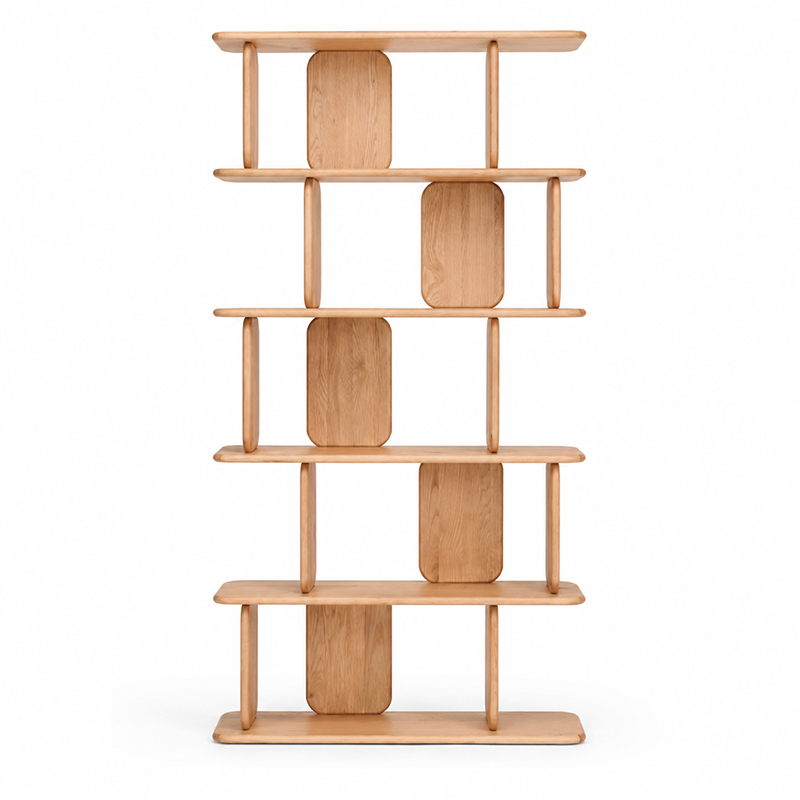 Panel Oak Bookcase 1000mm