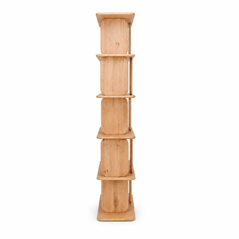 Panel Oak Bookcase 1000mm