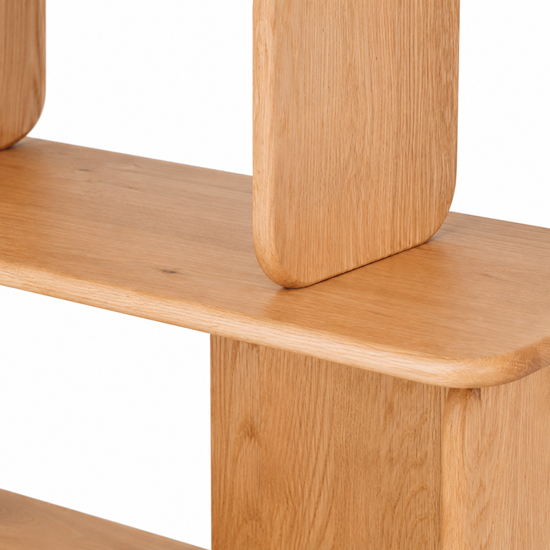 Panel Oak Bookcase 1000mm