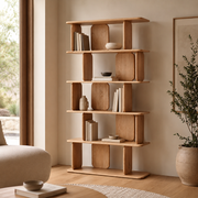 Panel Oak Bookcase 1000mm