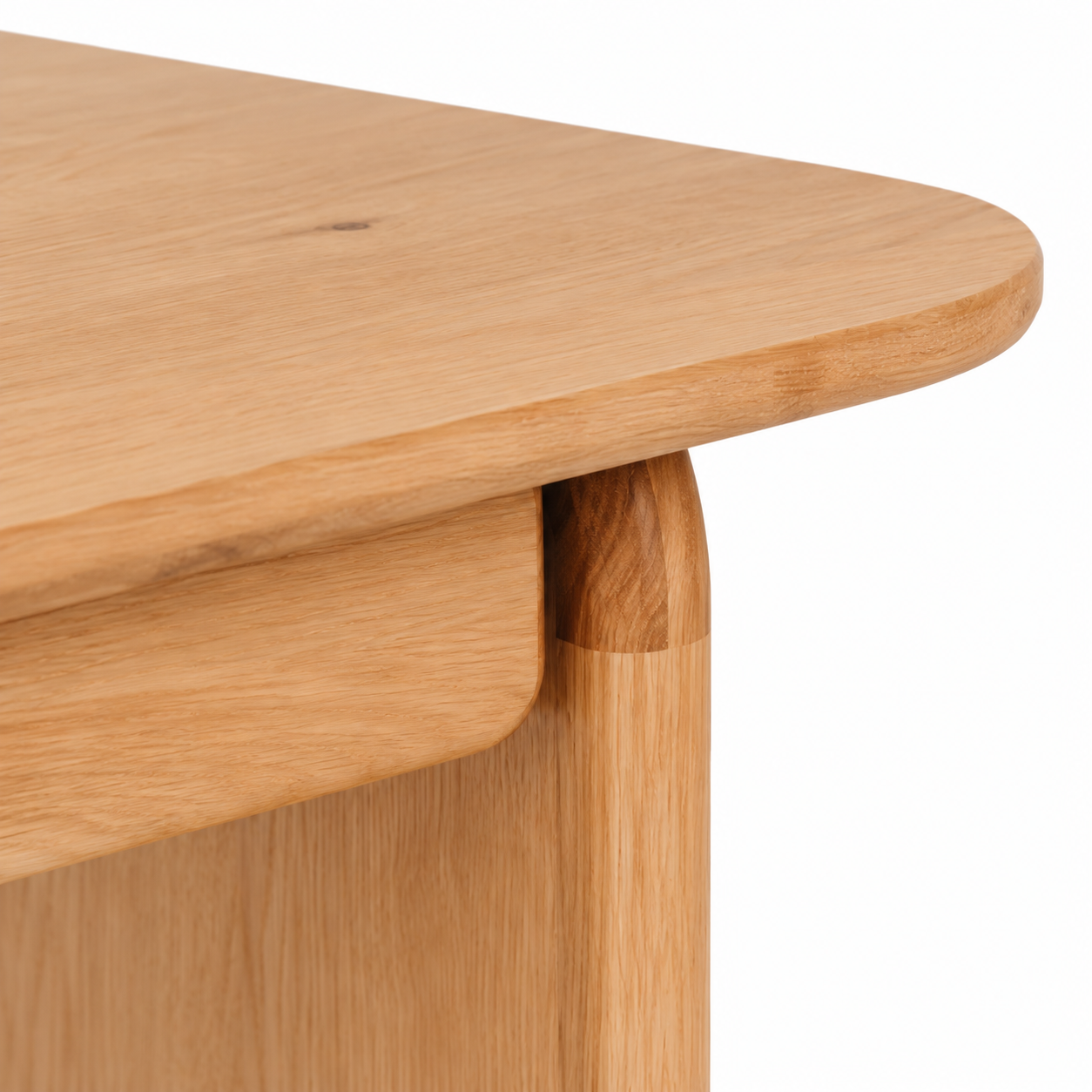 Panel Solid Oak Desk W125cm
