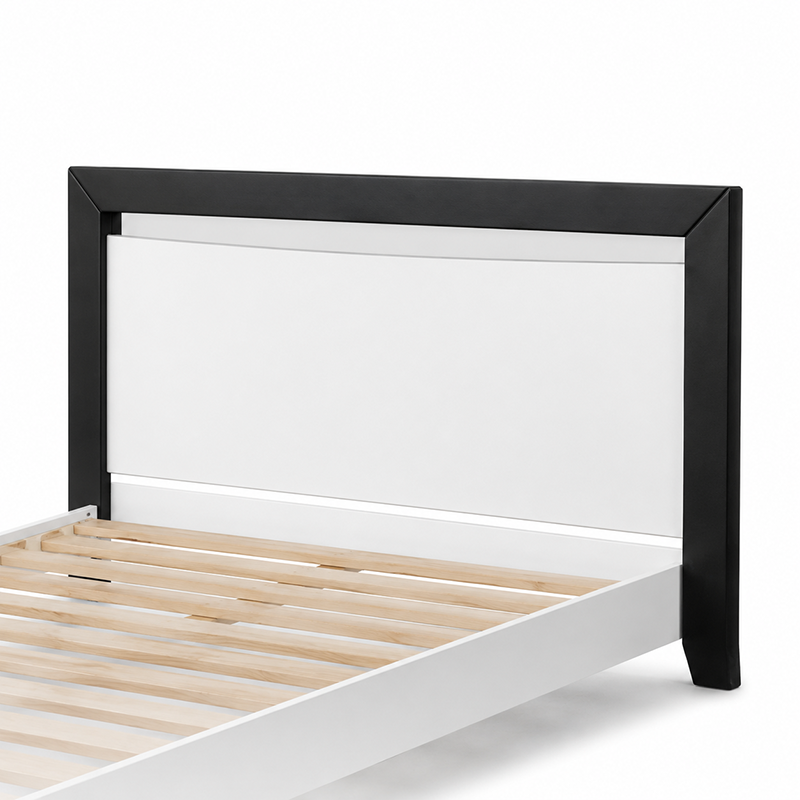 Patrick Solid Wood Bed Frame - Black or White