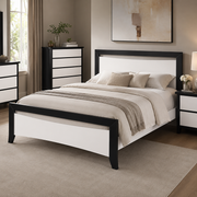 Patrick Solid Wood Bed Frame - Black or White