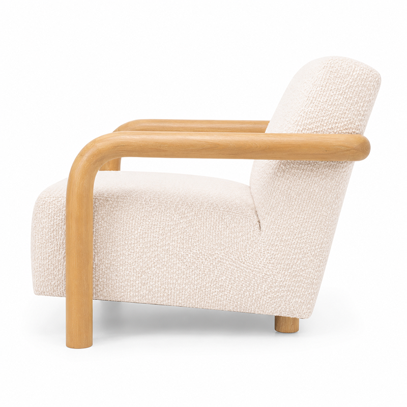 Post Armchair (Cream)
