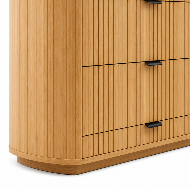 Princeton 5 Drawer Tallboy (Brown)