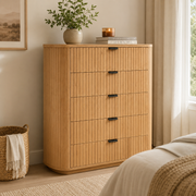 Princeton 5 Drawer Tallboy (Brown)